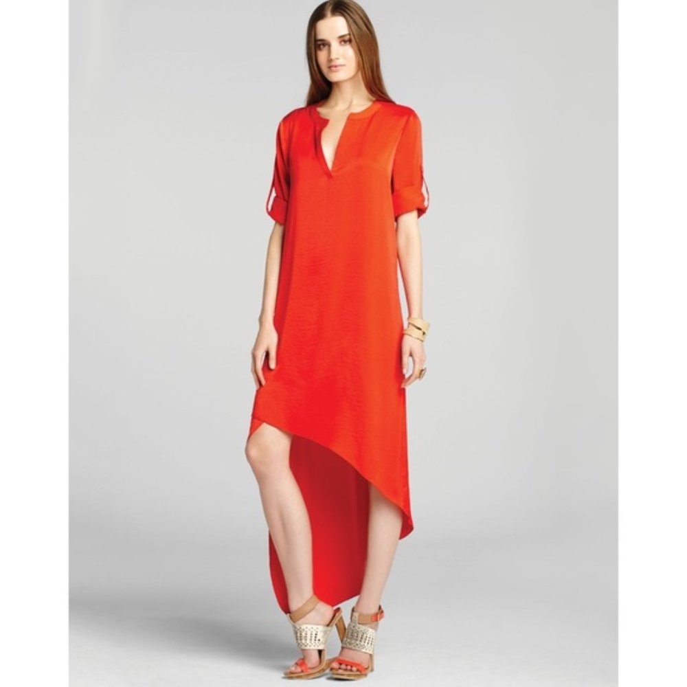 BCBGMaxAzria EDDIE Asymmetrical Red Dress